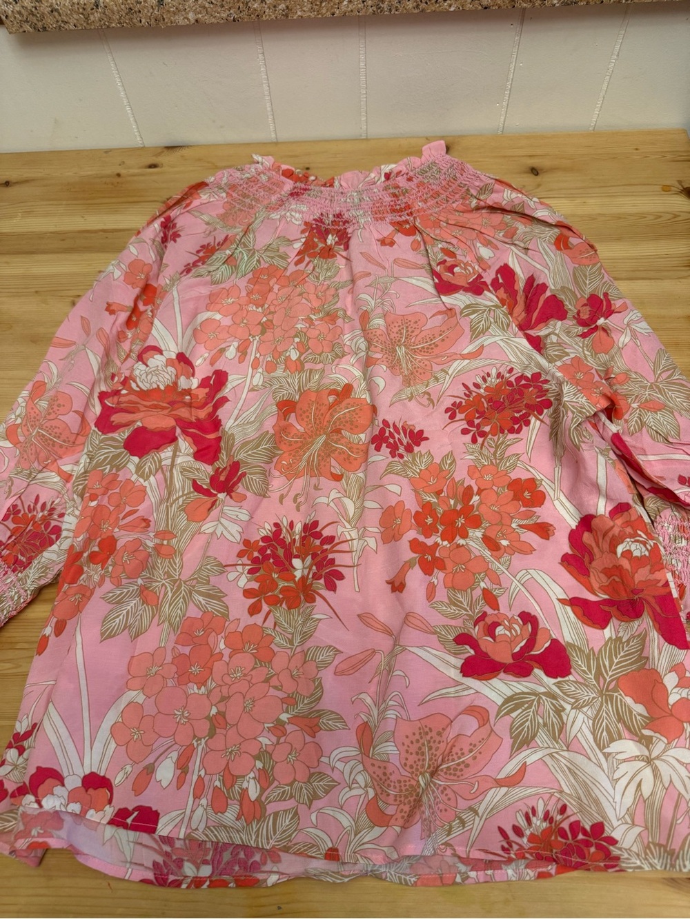NWT Talbots floral lightweight blouse Large Petite - Picture 3 of 4